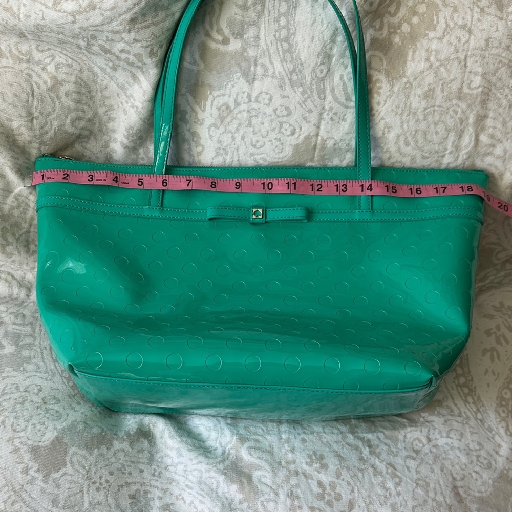 Kate Spade Turquoise Glossy Tote - Picture 11 of 13